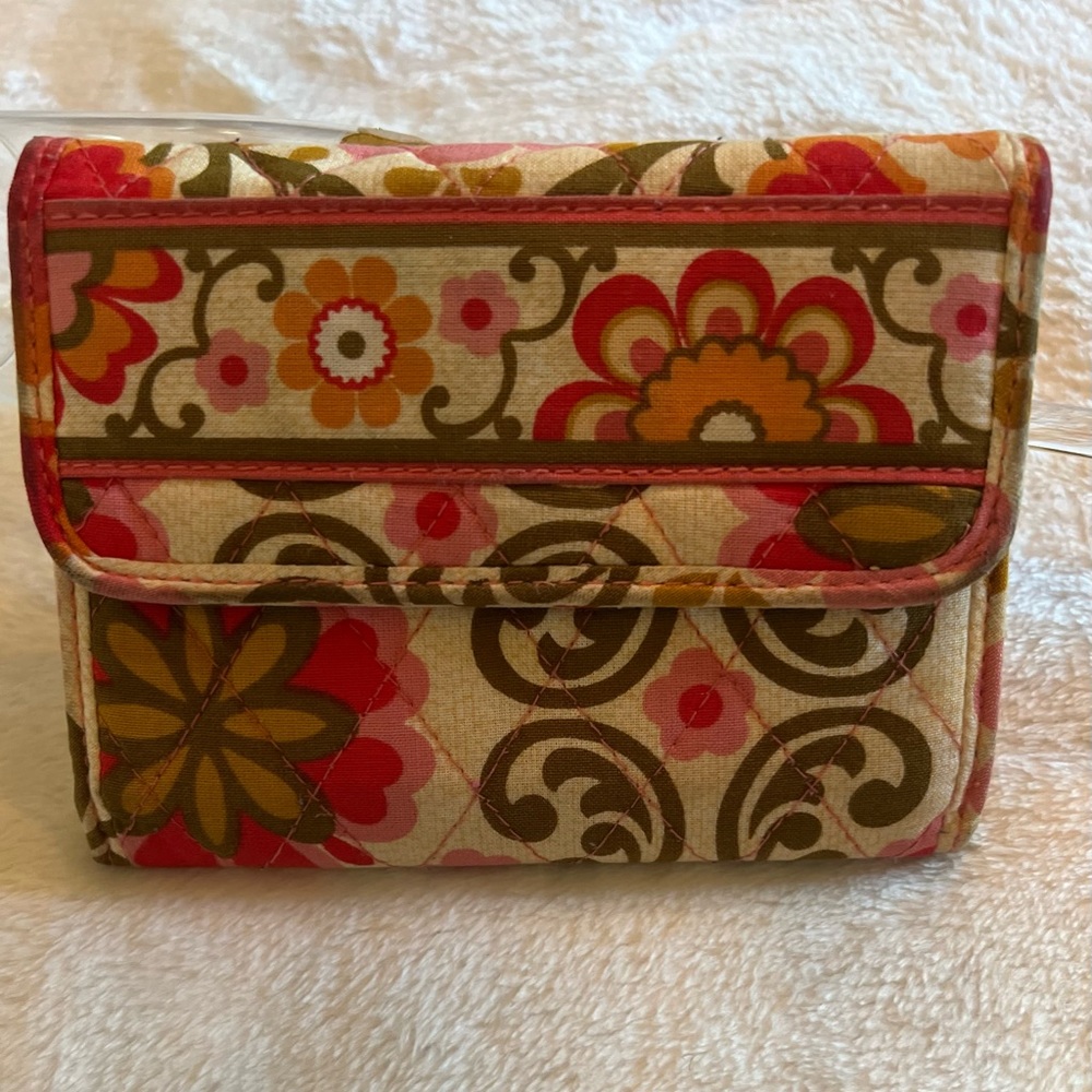 Vera Bradley small wallet.  Cream color floral